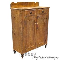 Antique Jelly cupboard milk cabinet primitive 1860 old paint Decoration