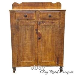 Antique Jelly cupboard milk cabinet primitive 1860 old paint Decoration