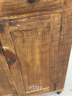 Antique Jelly cupboard milk cabinet primitive 1860 old paint Decoration
