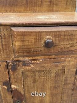 Antique Jelly cupboard milk cabinet primitive 1860 old paint Decoration