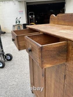 Antique Jelly cupboard milk cabinet primitive 1860 old paint Decoration