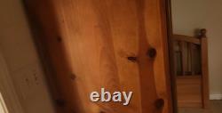 Antique Knotted Pine Chiefferobe Cabinet