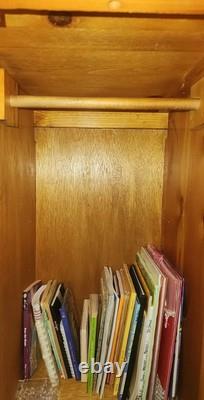 Antique Knotted Pine Chiefferobe Cabinet