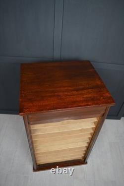 Antique Late 19th Century Tambour front cabinet