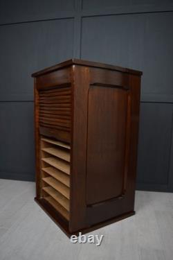 Antique Late 19th Century Tambour front cabinet