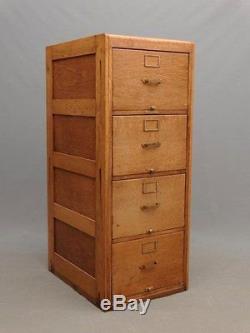 Antique Legal Sized Tiger Oak File Cabinet By Library Bureau Makers