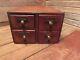 Antique Library Bureau Solemakers 4 Drawer Card Catalog File Wood Cabinet