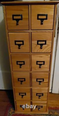 Antique Library Card Catalog / CD DVD Etc. Storage