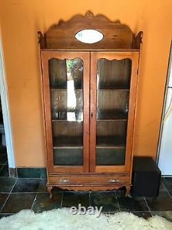 Antique Limbert Vanraalte Hutch China Cabinet 1920's Holland Mich. Vintage Find