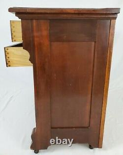 Antique Mahogany Cabinet Commode Wash Stand Eastlake Victorian 1800's