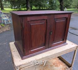 Antique Mahogany Campaign Style Fitted Multi Cabinet