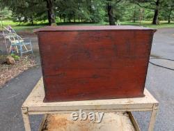 Antique Mahogany Campaign Style Fitted Multi Cabinet
