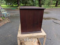 Antique Mahogany Campaign Style Fitted Multi Cabinet