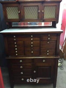 Antique Mahogany Dental Cabinet The Samuel A. Crocker Co. / Storage Cabinet