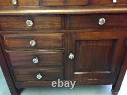 Antique Mahogany Dental Cabinet The Samuel A. Crocker Co. / Storage Cabinet