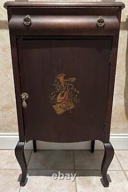 Antique Mahogany Music Cabinet