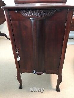 Antique Mahogany Music Cabinet