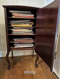 Antique Mahogany Wood Sheet Music Cabinet Circa Early 1900s