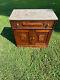 Antique Marble Top East Lake Style Walnut Night Stand/cabinet Cir 1900's-1920's