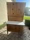 Antique Marsh High Point Hoosier Kitchen Cabinet With Flour Sifter