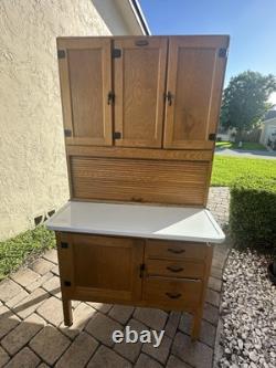 Antique Marsh High Point Hoosier Kitchen Cabinet With Flour Sifter