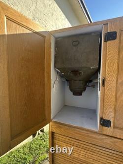Antique Marsh High Point Hoosier Kitchen Cabinet With Flour Sifter