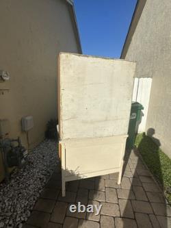 Antique Marsh High Point Hoosier Kitchen Cabinet With Flour Sifter