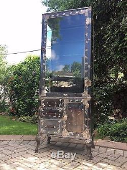 Antique Max Woocher 1930's medical/doctors cabinet Steampunk/Industrial