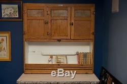 Antique McDougall Hoosier Cabinet Oak