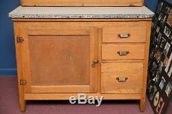 Antique McDougall Hoosier Cabinet Oak