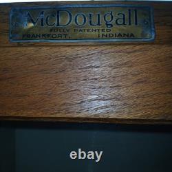 Antique McDougall Oak Hoosier Cabinet Early 1900s