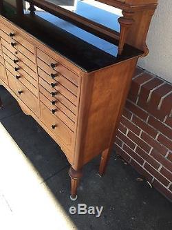 Antique Medical Dental Cabinet 21 drawer