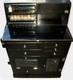 Antique Medical Podiatry Dental Metal Glass Cabinet With Bottles Electric Bosworth