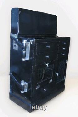 Antique Medical Podiatry Dental Metal Glass Cabinet with Bottles Electric Bosworth