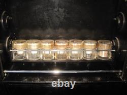 Antique Medical Podiatry Dental Metal Glass Cabinet with Bottles Electric Bosworth