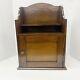 Antique Medicine Cabinet Apothecary Handmade Wood Wall Dovetail 17 X 12.5 X 7.5