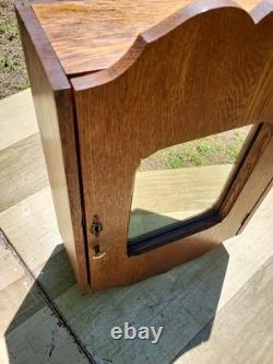 Antique Medicine Cabinet Vintage Oak Medicine Cabinet Solid Oak Very Clean