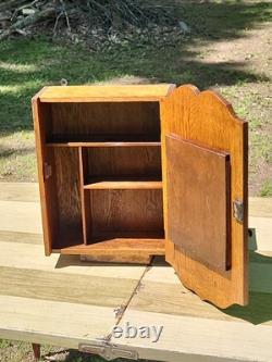 Antique Medicine Cabinet Vintage Oak Medicine Cabinet Solid Oak Very Clean