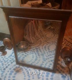 Antique Medicine Cabinet/mirror with side lights