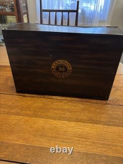 Antique Metal JP Coats Counter Top Spool / Thread Cabinet W 70+ Wood Spools