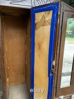 Antique Mid Century Chifforobe Cabinet