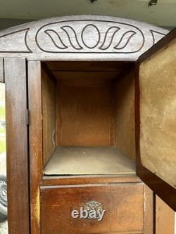 Antique Mid Century Chifforobe Cabinet