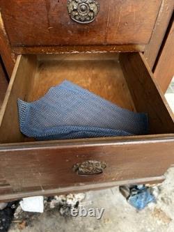 Antique Mid Century Chifforobe Cabinet