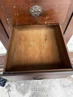 Antique Mid Century Chifforobe Cabinet