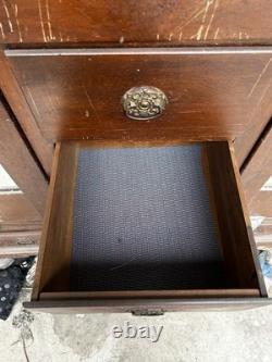 Antique Mid Century Chifforobe Cabinet