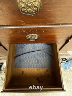 Antique Mid Century Chifforobe Cabinet