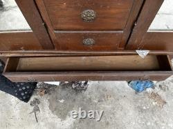 Antique Mid Century Chifforobe Cabinet