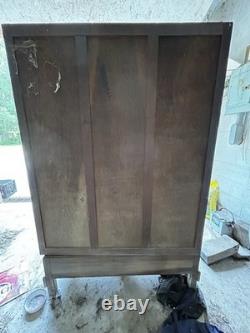 Antique Mid Century Chifforobe Cabinet