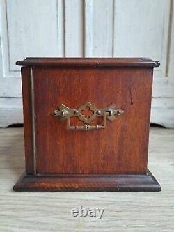 Antique Miniature Cabinet, Ghotic Reval Bank Of Drawers, Collectors Drawers