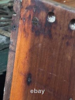 Antique Miniature Childs Primitive Wooden Step Back Cupboard Kitchen Pantry